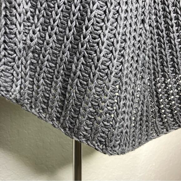 Theory Renata New Malaga gray open front linen blend cardigan sweater size Small - Picture 12 of 16